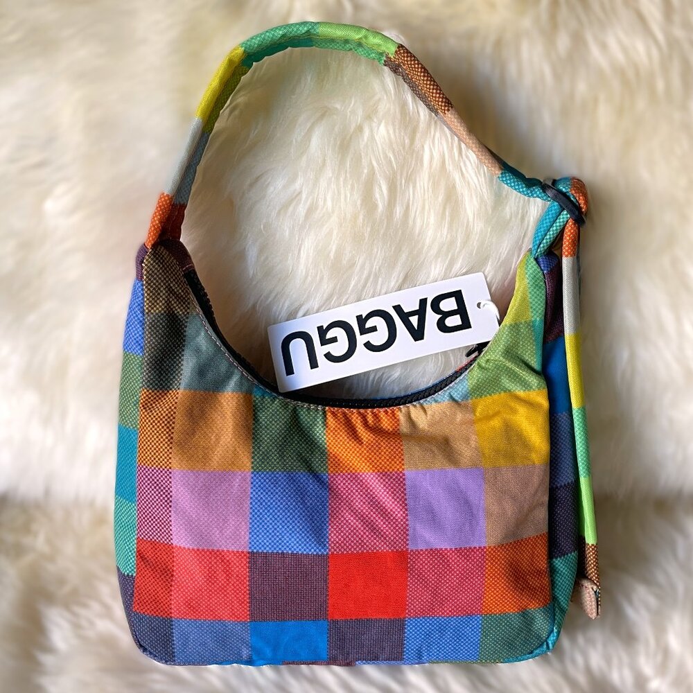NWT Baggu Mini Nylon Shoulder Bag - Madras